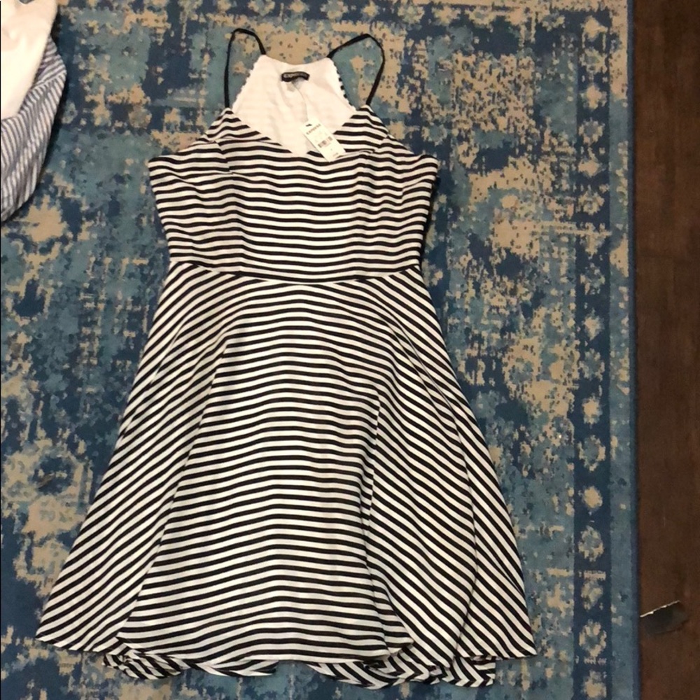 Stripped Express dress NWT